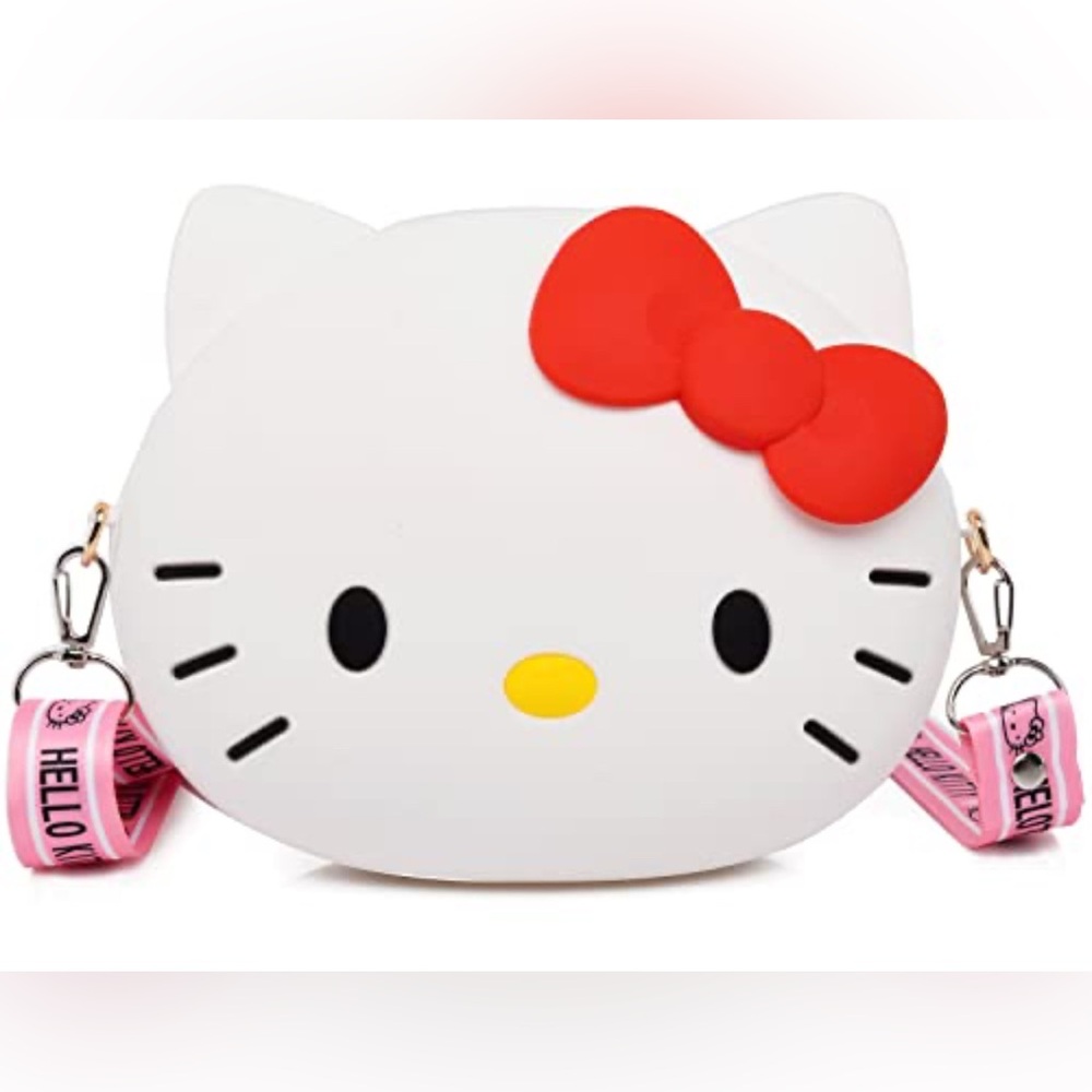 Hello Kitty Kawaii 3D Large Silicone Crossbody Bag
